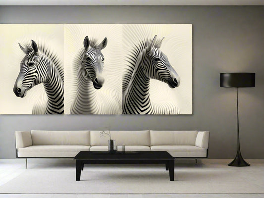 Three of a Kind | Zebra Wall Art | Limited Edition | Wild Essence