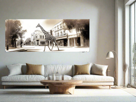 Timeless Stroll | Giraffe Wall Art | Limited Edition | Wallimals