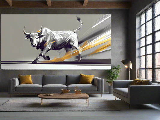 Trail Blazing | Bull Wall Art | Limited Edition | Wild Essence