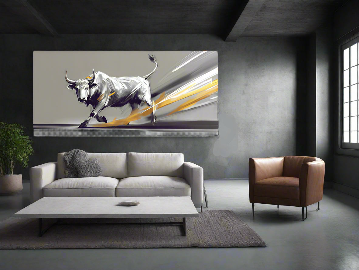 Trail Blazing | Bull Wall Art | Limited Edition | Wild Essence