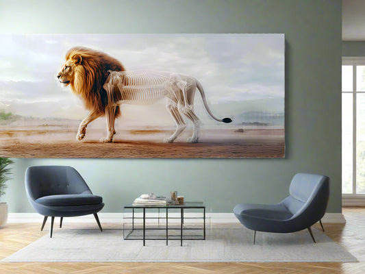 Transcendent Anatomy | Surreal Lion Wall Art | Limited Edition | Wild Essence