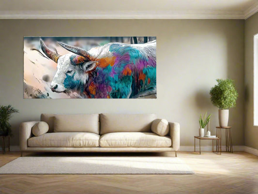 Unexpressively Expressive | Ox Wall Art | Limited Edition | Wallimals