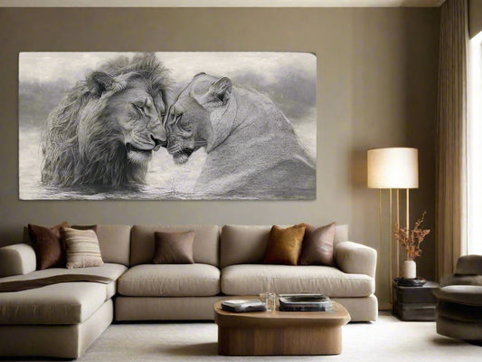 Untamed Love | Lion Wall Art | Limited Edition | Wild Essence