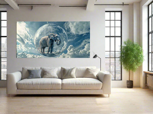 Up, Up and Away | Elephant Wall Art | Limited Edition | Wallimals