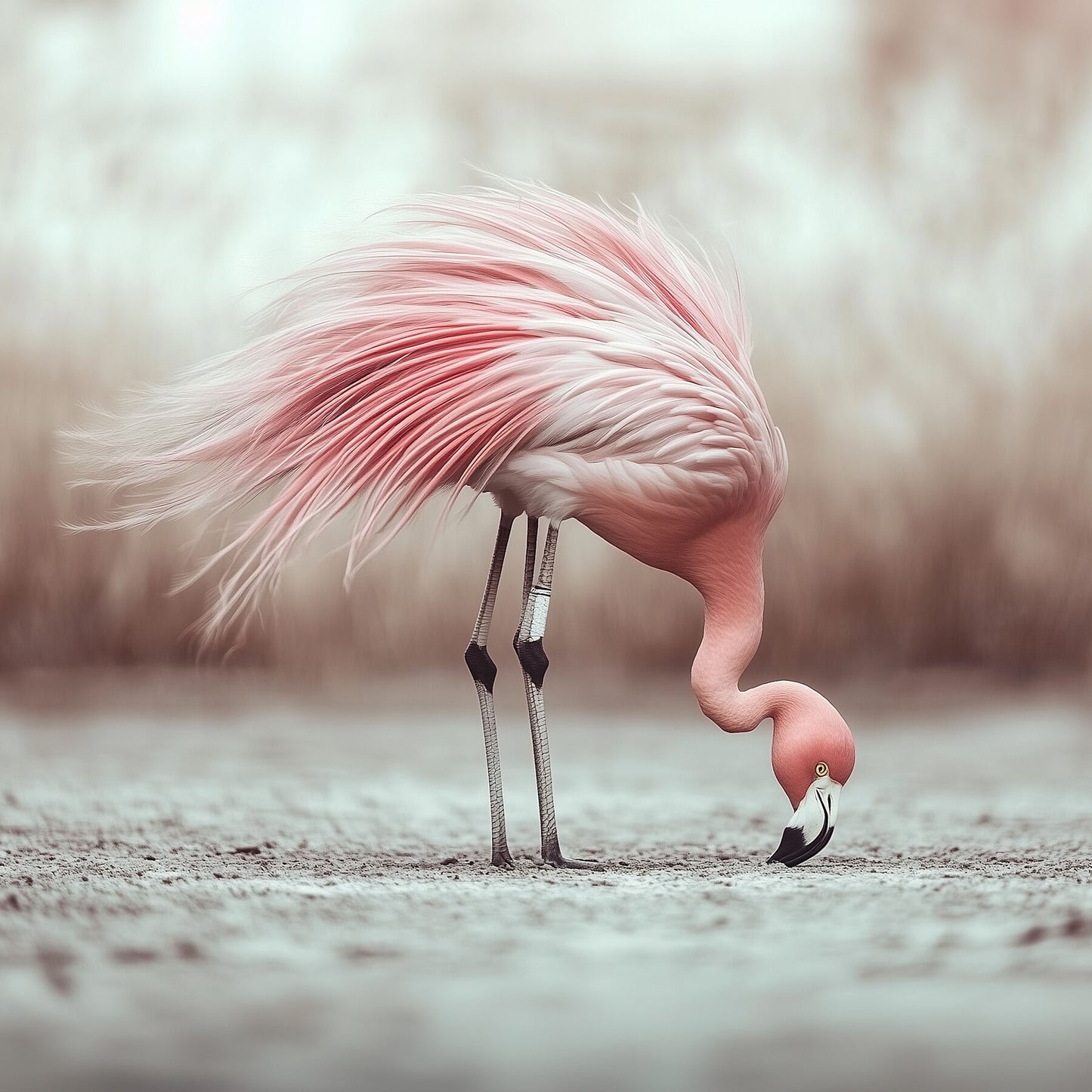 Upside Down Perspective | Flamingo Wall Art | Limited Edition | Wallimals