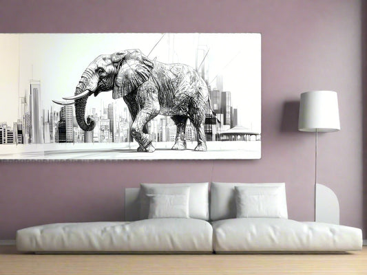 Urban Majesty | Elephant Wall Art Print | Limited Edition | Wild Essence