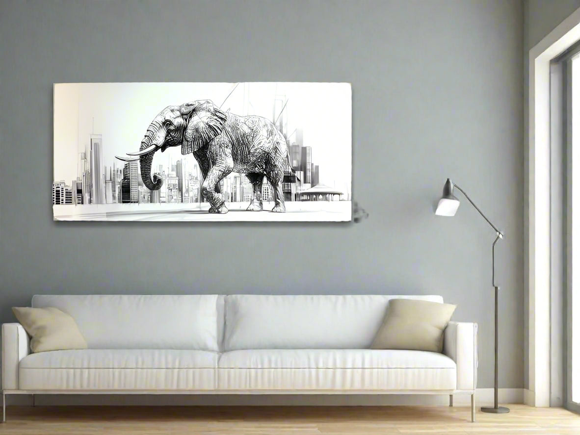 Urban Majesty | Elephant Wall Art Print | Limited Edition | Wild Essence