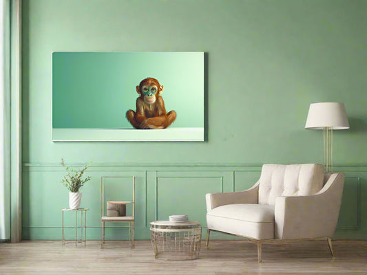 Waiting Game | Monkey Wall Art | Limited Edition | Wallimals