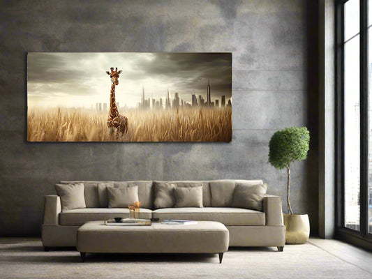 Walk in Fields of Gold | Giraffe Wall Art | Limited Edition | Wallimals