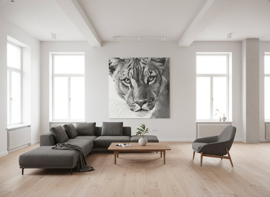 When I Look Into Your Eyes | Modern Lion Wall Art | Limited Edition | Wild Essence