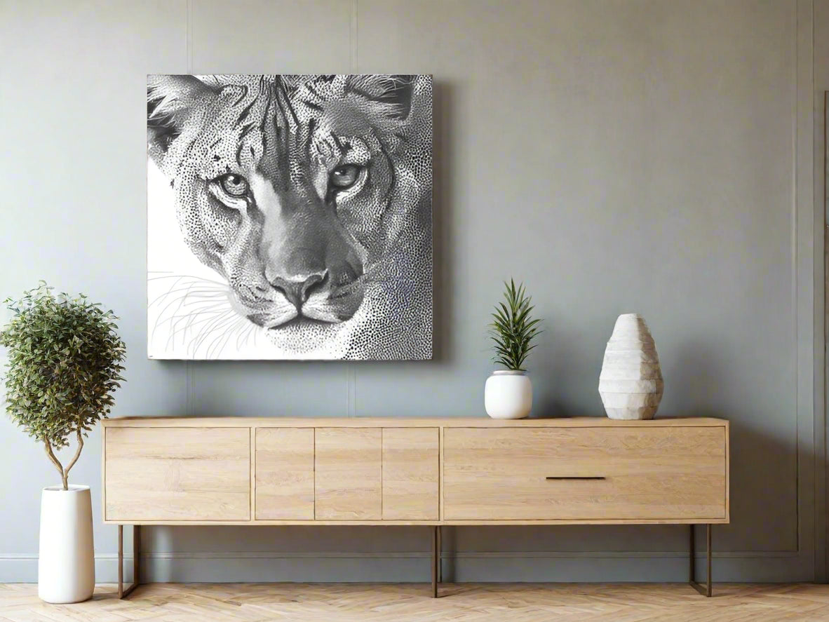 When I Look Into Your Eyes | Modern Lion Wall Art | Limited Edition | Wild Essence