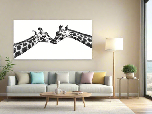 When You Fall in Love | Giraffe Wall Art | Limited Edition | Wallimals