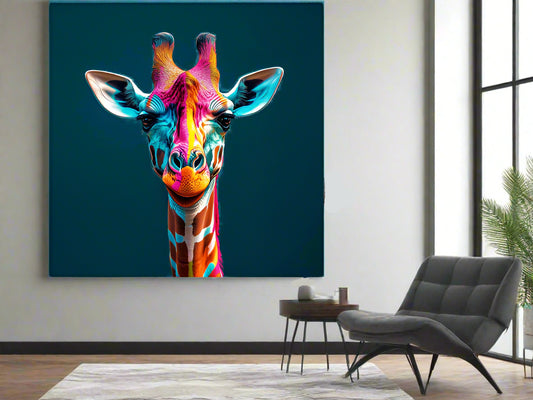 Why Blend In When You Can Stand Out? | Giraffe Wall Art | Limited Edition | Wild Essence