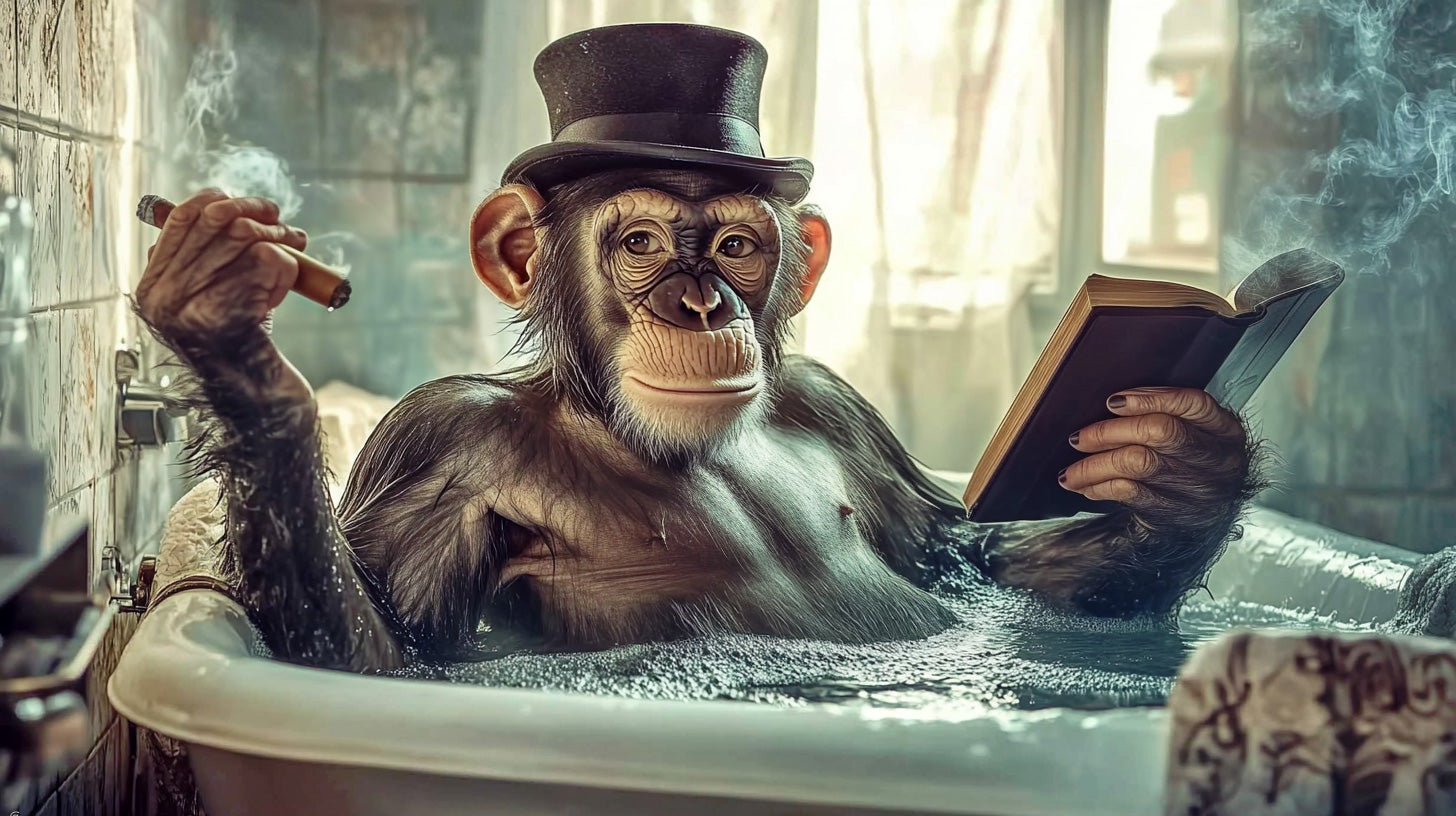 chimpanzee big-ape wall art