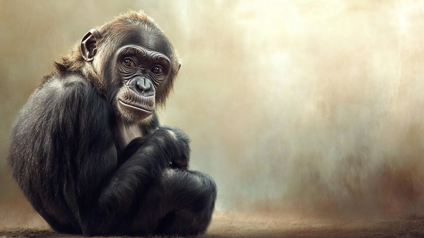 chimpanzee ape animal wall art
