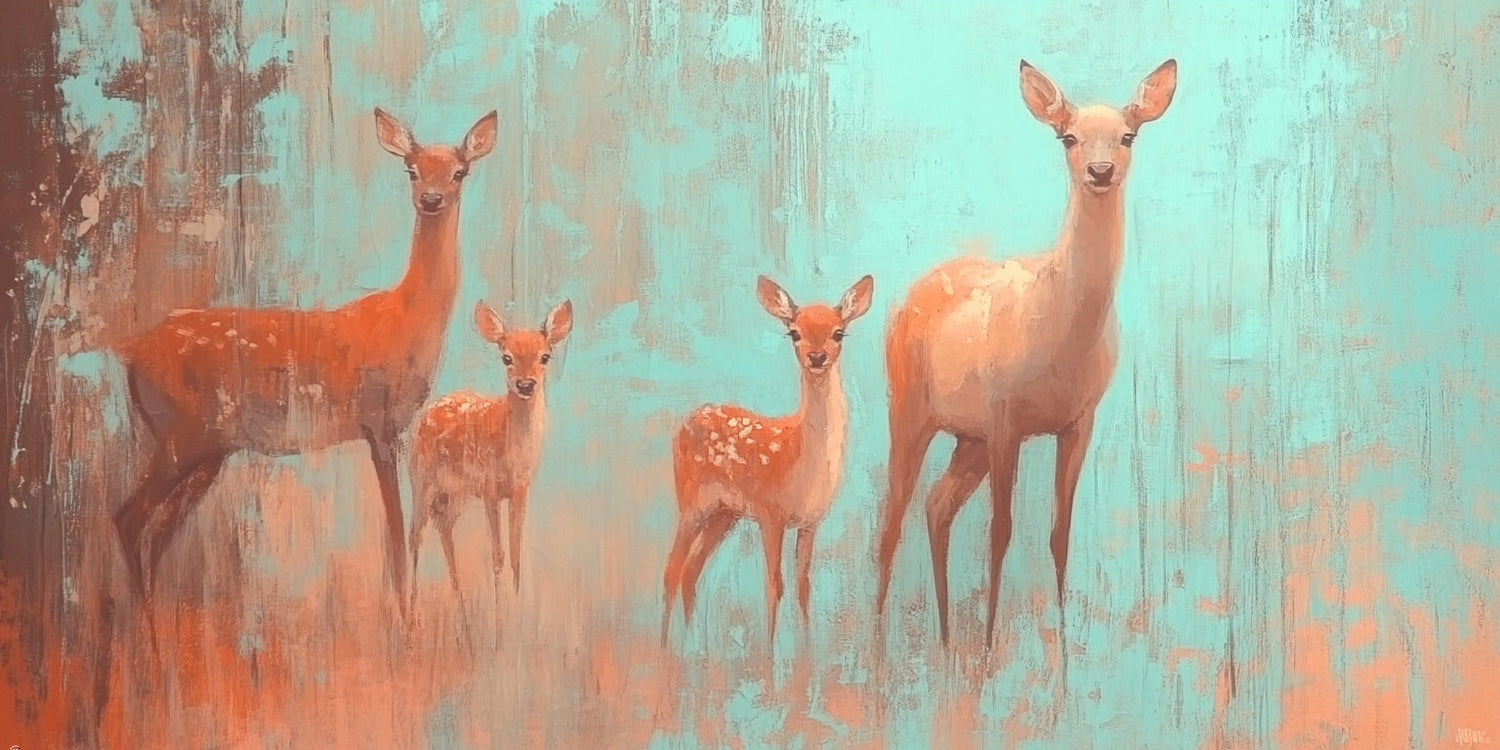 Deer animal wall art