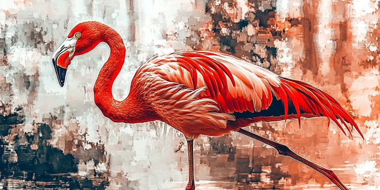 Flamingo bird wall art