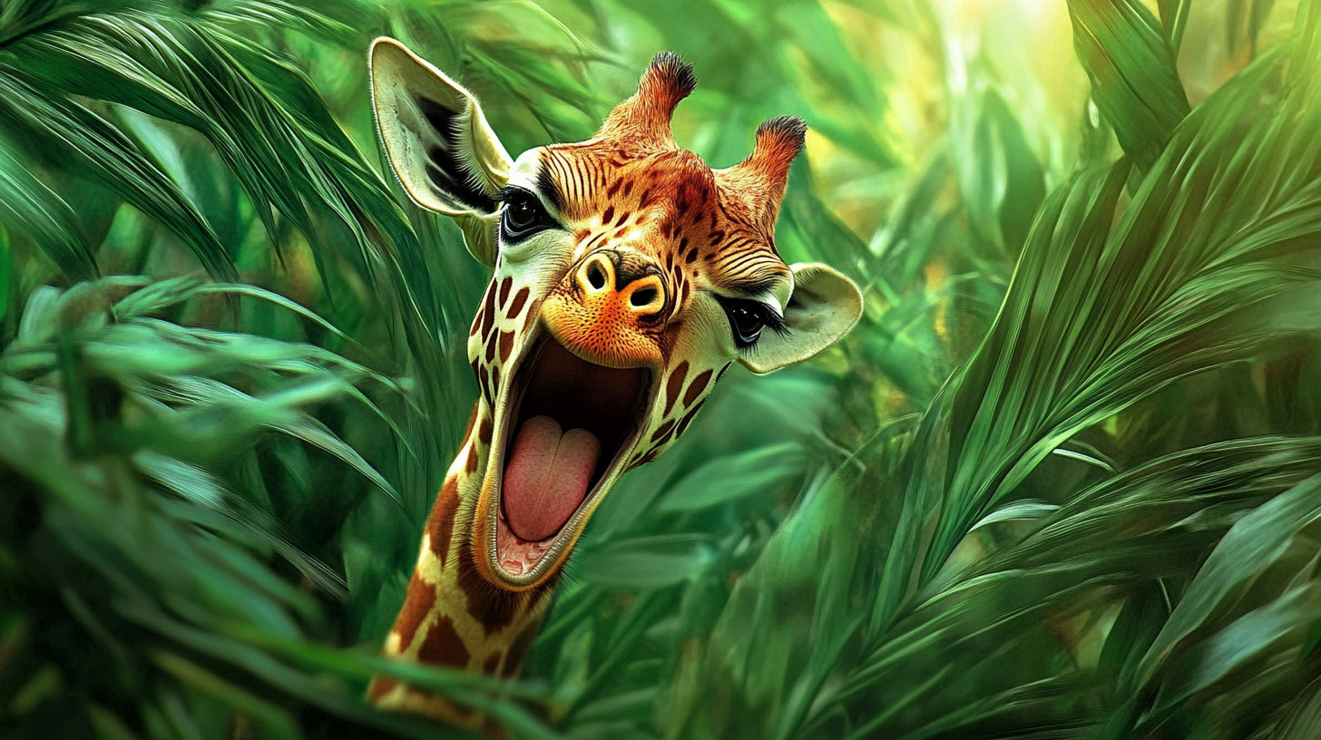 giraffe animal wall art
