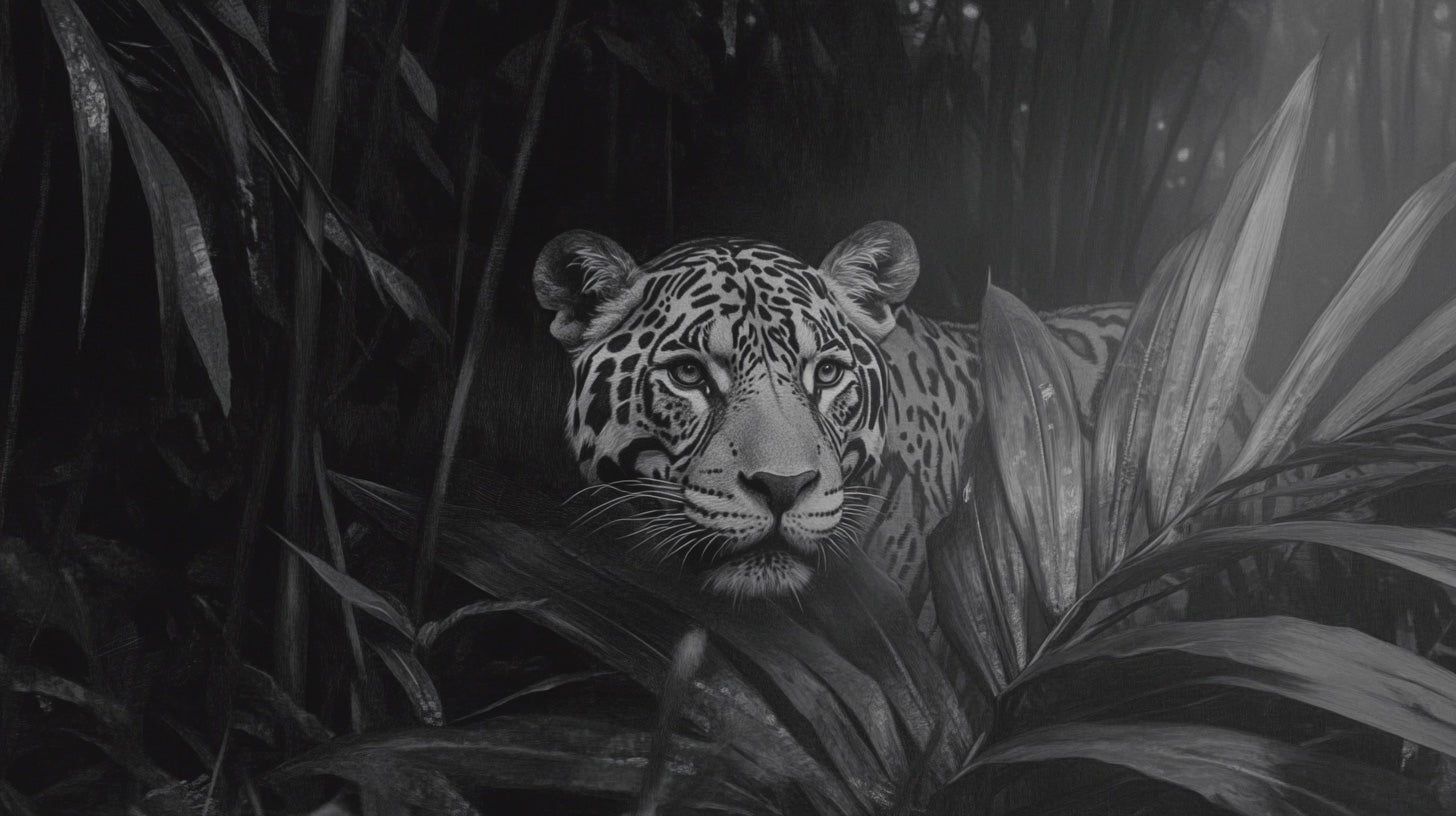 jaguar big-cat animal wall art
