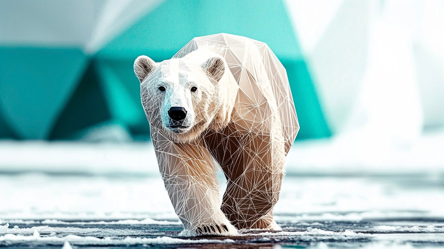 polar bear wall art