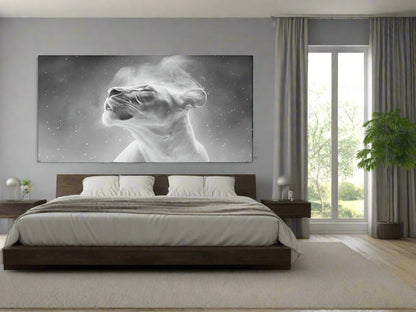 Aim for the Moon, Land Among the Stars | Lion Wall Art | Limited Edition | Wild Essence