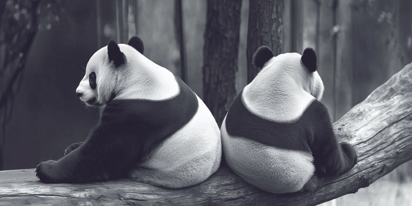 Always Have Each Other’s Back | Panda Wall Art | Limited Edition | Wild Essence