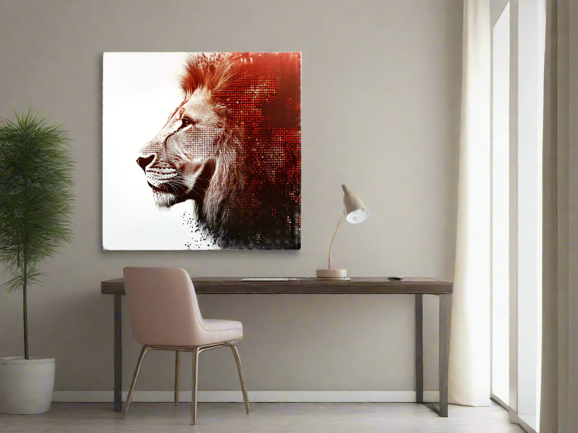 Be Proud | Abstract Lion Wall Art | Limited Edition | Wild Essence