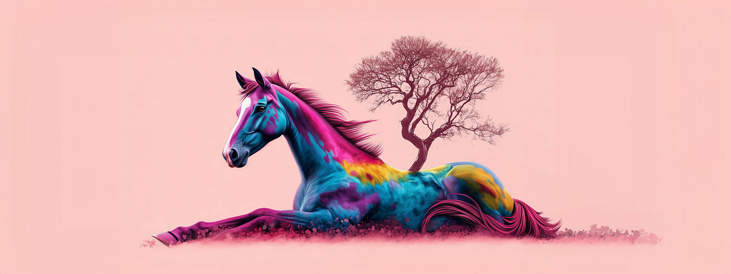 Be The Creator Of Your Universe | Vibrant Wild Horse Wall Art | Limited Edition | Wild Essence