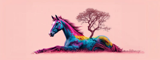 Be The Creator Of Your Universe | Vibrant Wild Horse Wall Art | Limited Edition | Wild Essence