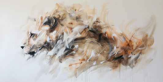 Beauty Derived from Pressure | Lion Wall Art | Limited Edition | Wild Essence