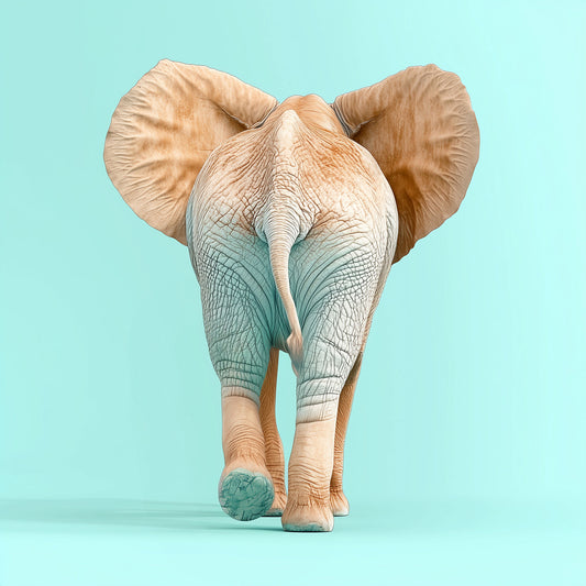 Best Foot Forward | Elephant Wall Art | Limited Edition | Wallimals