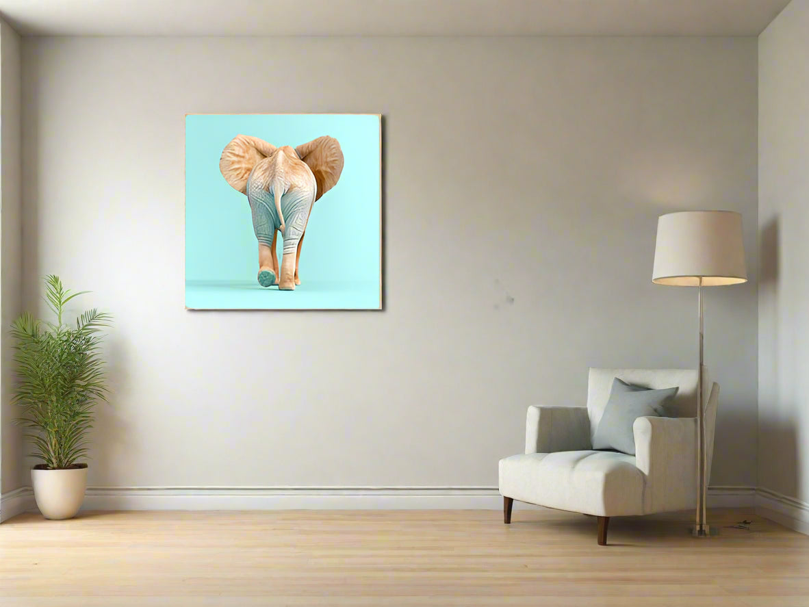 Best Foot Forward | Elephant Wall Art | Limited Edition | Wallimals