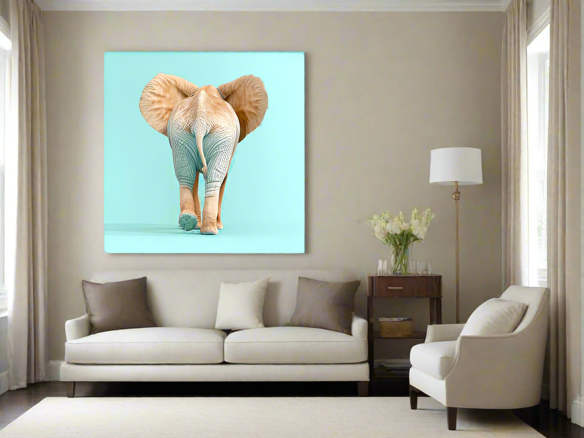 Best Foot Forward | Elephant Wall Art | Limited Edition | Wallimals