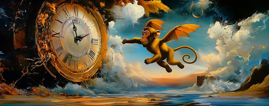 Beyond Time | Monkey Wall Art | Limited Edition | Wallimals