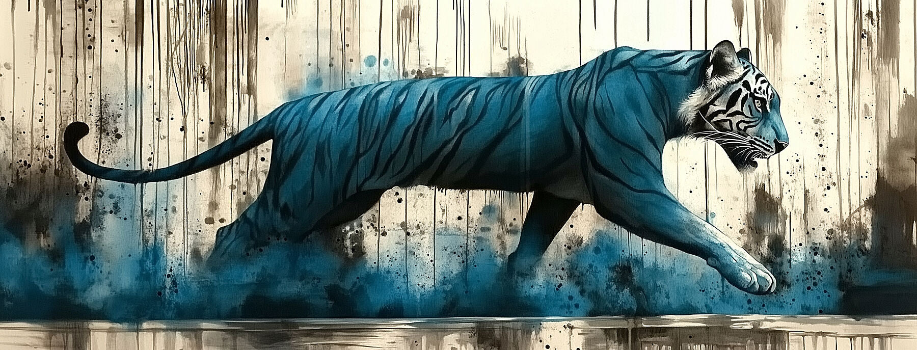 Blue Sensations | Tiger Wall Art | Limited Edition | Wallimals