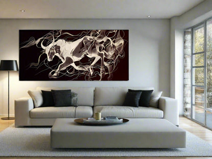 Break Free from the Chaos | Bull Wall Art | Limited Edition | Wild Essence