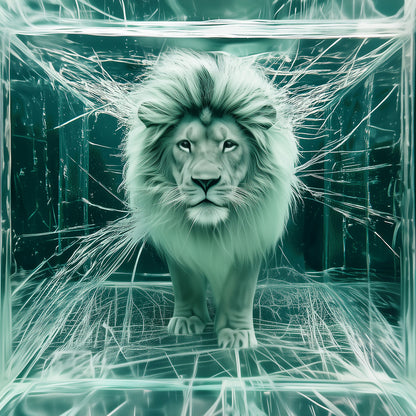 Breaking the Facade | Lion Wall Art | Limited Edition | Wallimals