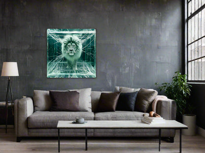 Breaking the Facade | Lion Wall Art | Limited Edition | Wallimals