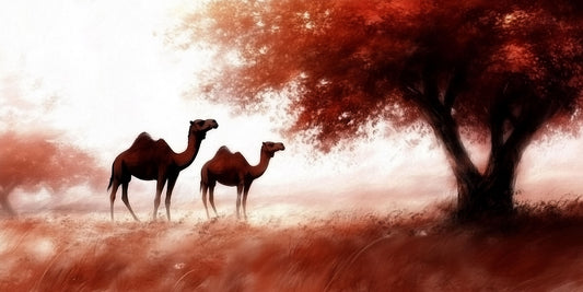 Camelscape | Camel Wall Art | Limited Edition | Wallimals