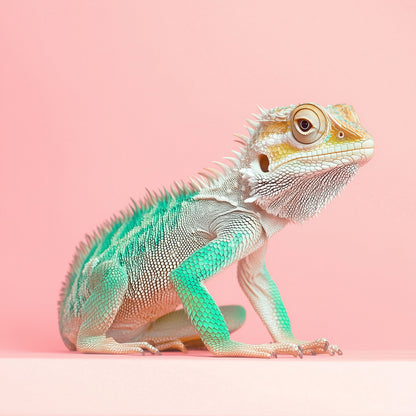 Chromatic Nonchalance | Lizard Wall Art | Limited Edition | Wallimals