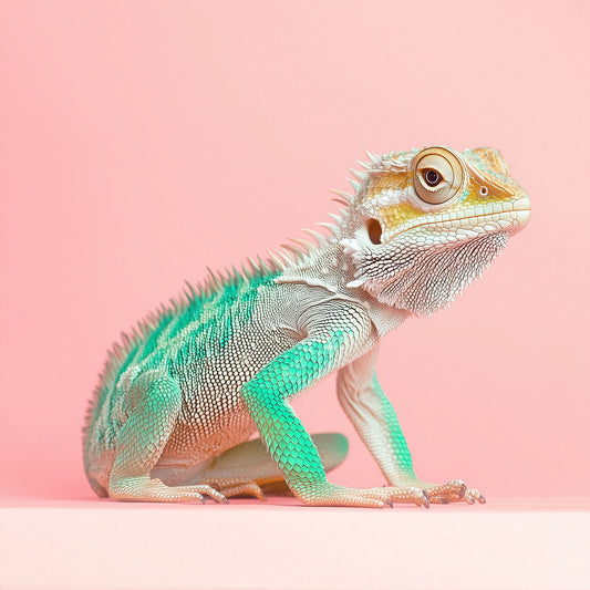 Chromatic Nonchalance | Lizard Wall Art | Limited Edition | Wallimals