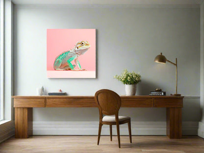 Chromatic Nonchalance | Lizard Wall Art | Limited Edition | Wallimals