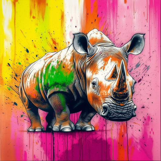 Colorproof | Rhino Wall Art | Limited Edition | Wild Essence