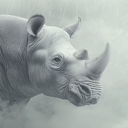 Considering the Alternatives | Rhino Wall Art | Limited Edition | Wild Essence