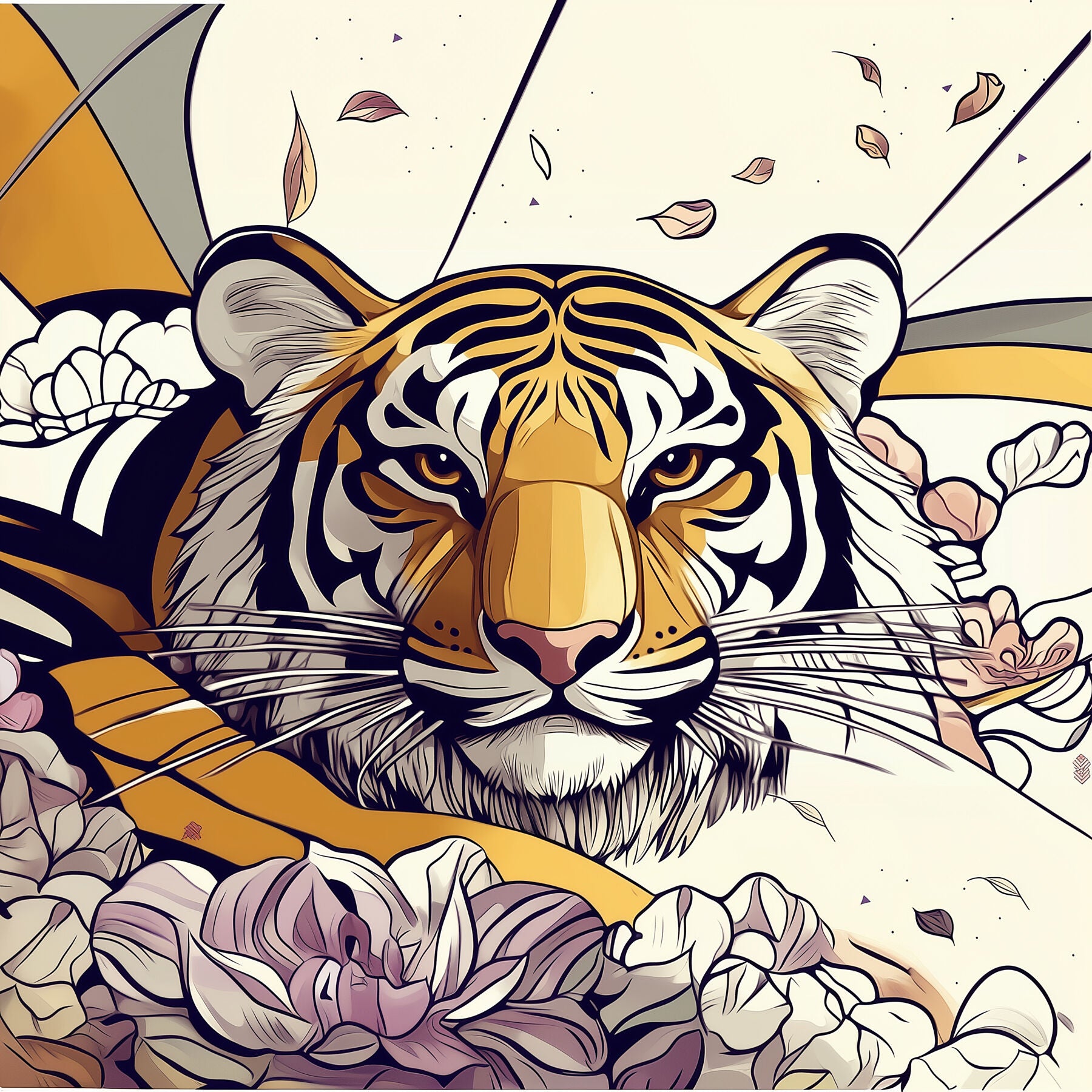 Eternal Connections | Tiger Wall Art | Limited Edition | Wallimals