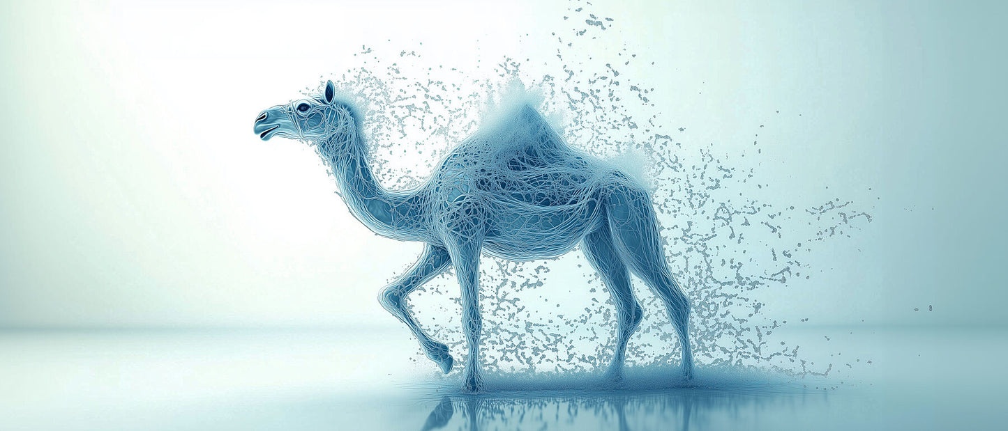 Fragmented Mirage | Abstract Camel Wall Art | Limited Edition | Wild Essence