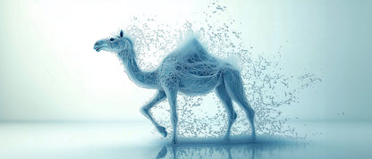 Fragmented Mirage | Abstract Camel Wall Art | Limited Edition | Wild Essence