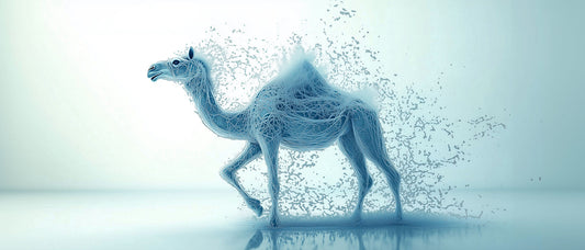 Fragmented Mirage | Abstract Camel Wall Art | Limited Edition | Wild Essence