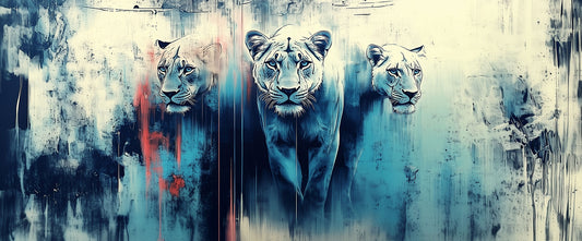 Game On | Lion Wall Art | Limited Edition | Wallimals