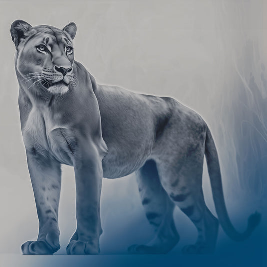 Gathering Data | Lion Wall Art | Limited Edition | Wallimals